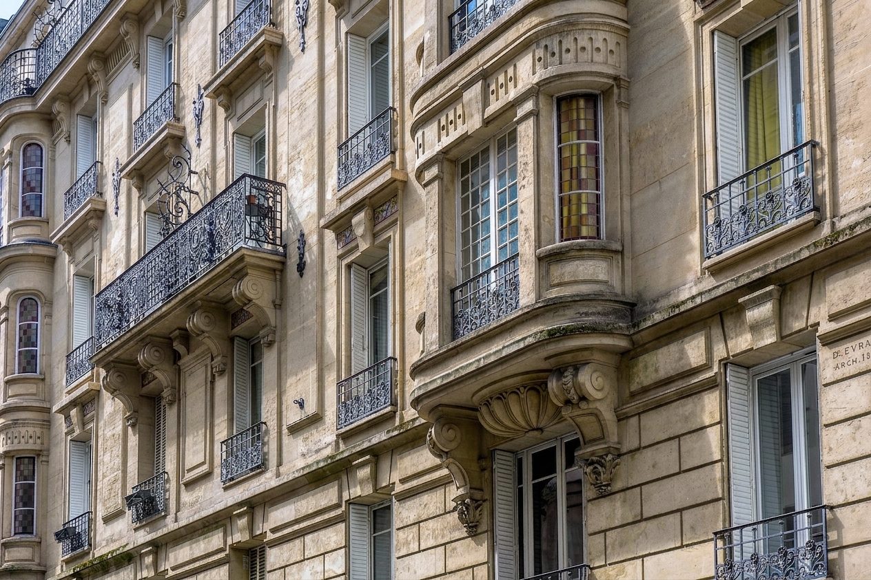 nettoyage façade immeuble haussmannien Paris — avant nettoyage