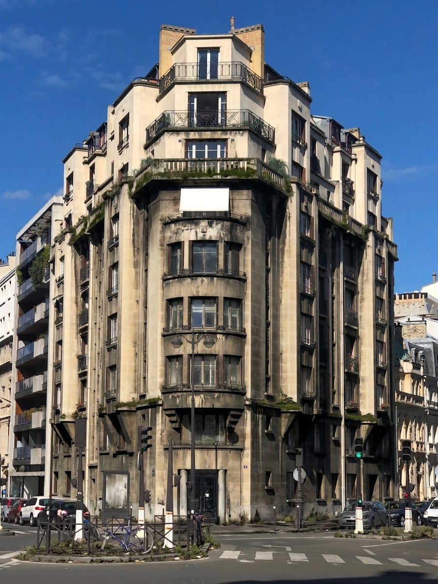 nettoyage façade immeuble Paris — avant nettoyage