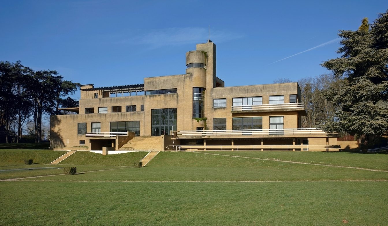 nettoyage façade villa moderne — avant nettoyage