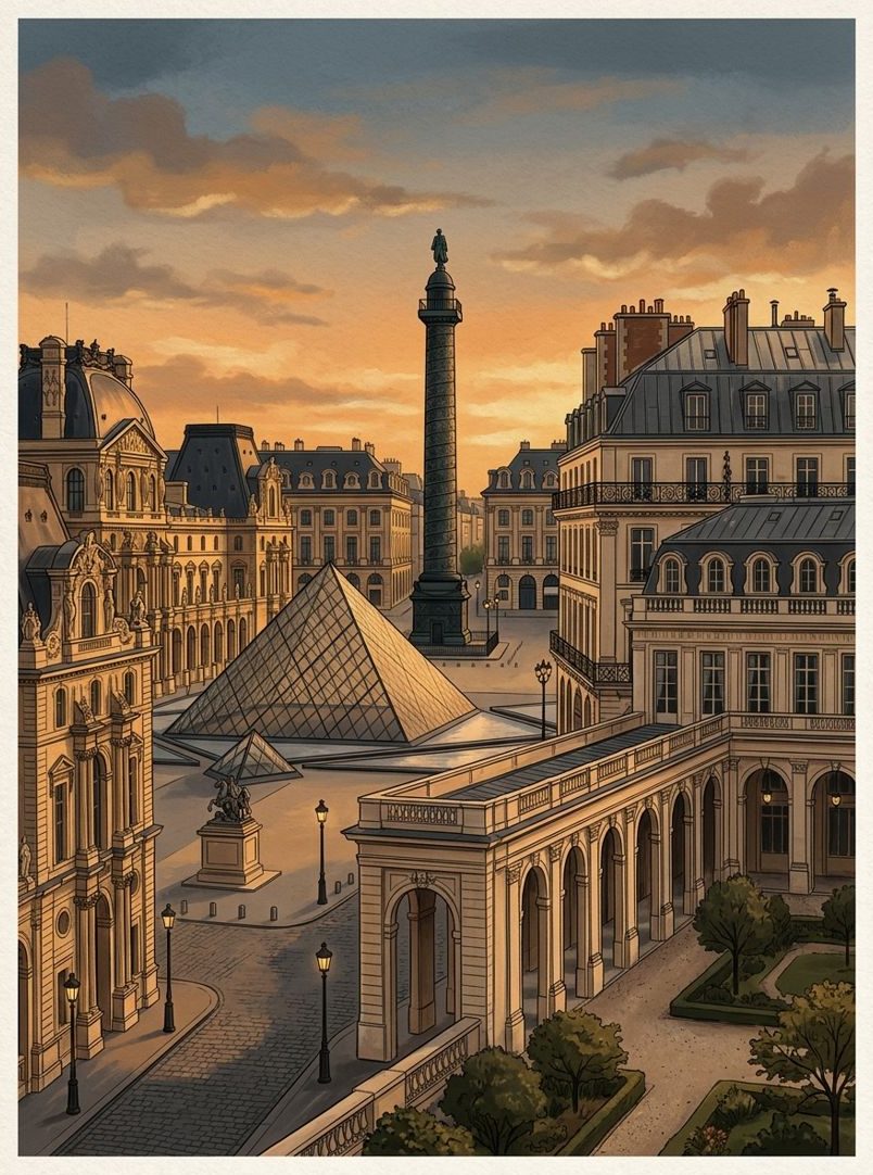 Nettoyage de façade Paris 1er — Louvre, Palais-Royal et place Vendôme